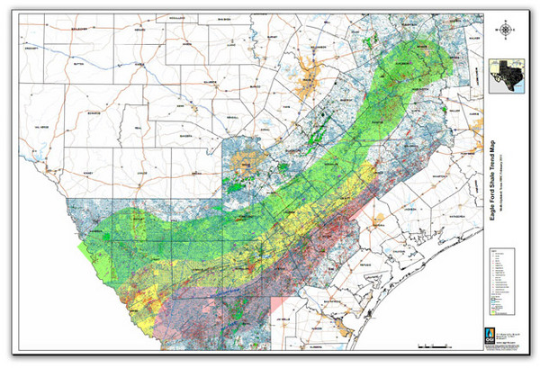 Eagle ford shale fayette county map